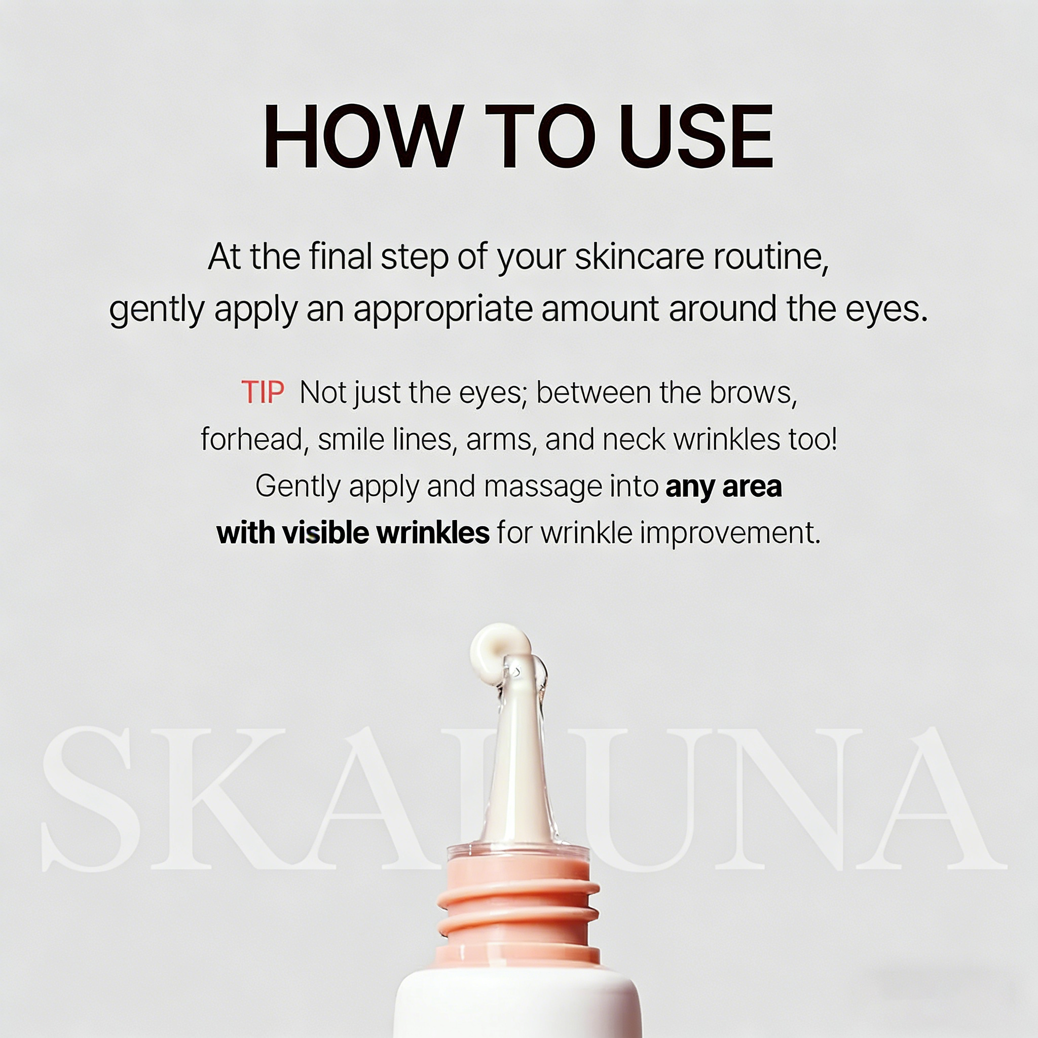 SKALUNA PDRN Collagen Eye Serum - Revived Under Eye Serum with Gentle, Smooth Formula for Sensitive Under Eye Skin 20ml / 0.68 fl.oz. Korean Glass Skin Care - Image 7