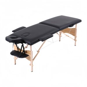 Massage Bed Portable Massage Table 28 inch Wide Lash Bed Height Adjustable 2 Folding Spa Table with Non-Woven Bag for Spa Footmassage Facial CareSpa Tattoo