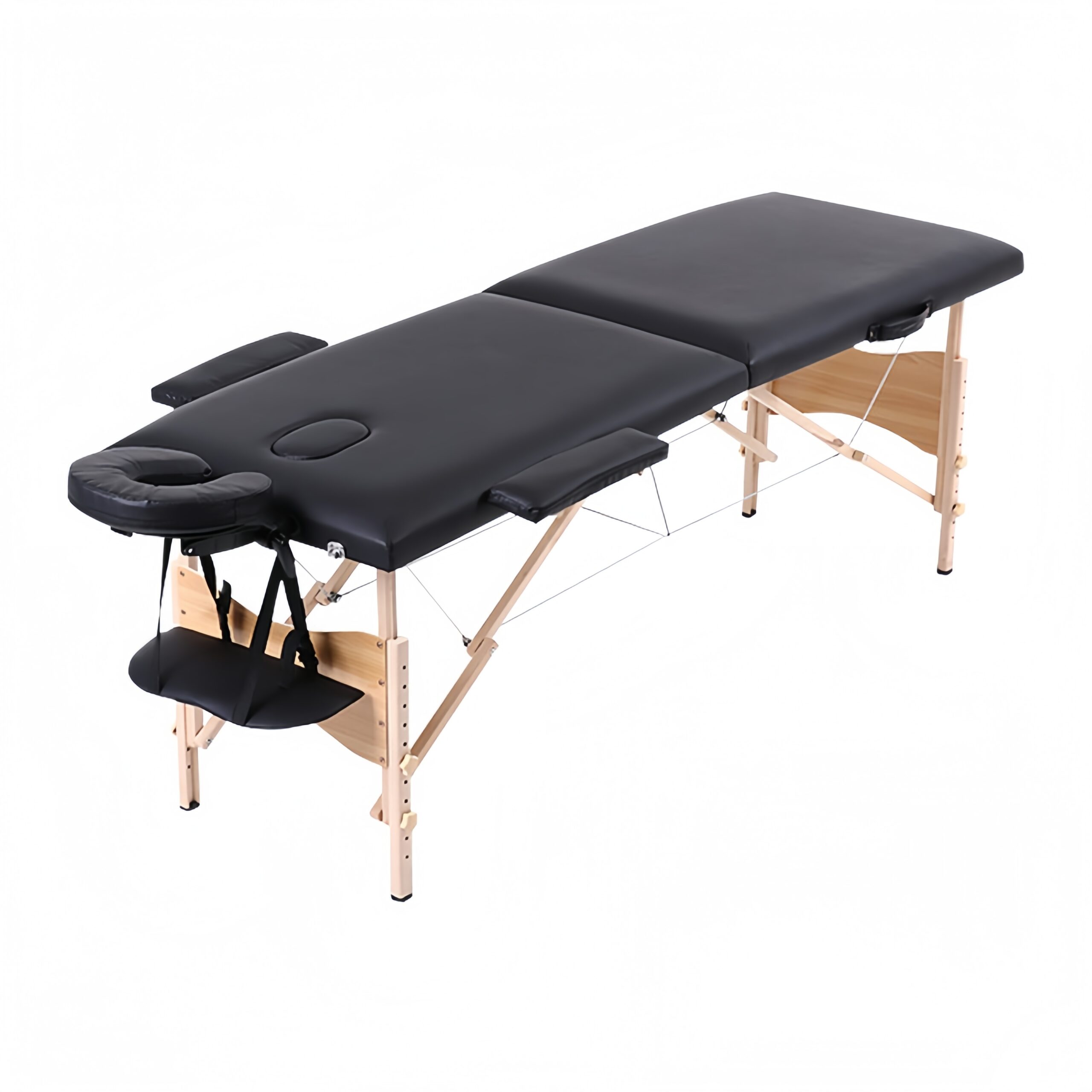 Massage Bed Portable Massage Table 28 inch Wide Lash Bed Height Adjustable 2 Folding Spa Table with Non-Woven Bag for Spa Footmassage Facial CareSpa Tattoo